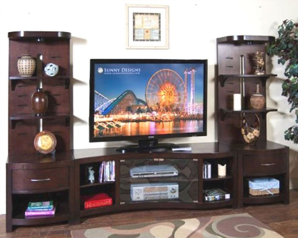 Sunny Designs Espresso Entertainment Center SU3431E