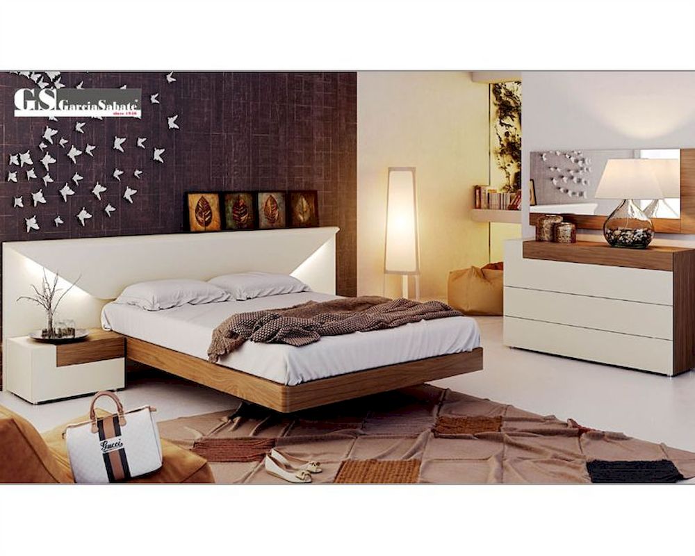 Two Tone Bedroom Set in Modern Style Elena 3313EL