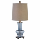 Uttermost Aubin Blue Glass Buffet Lamp Uttermost Aubin Blue Glass Buffet Lamp