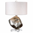 Uttermost Everly Silver Glass Table Lamp Uttermost Everly Silver Glass Table Lamp