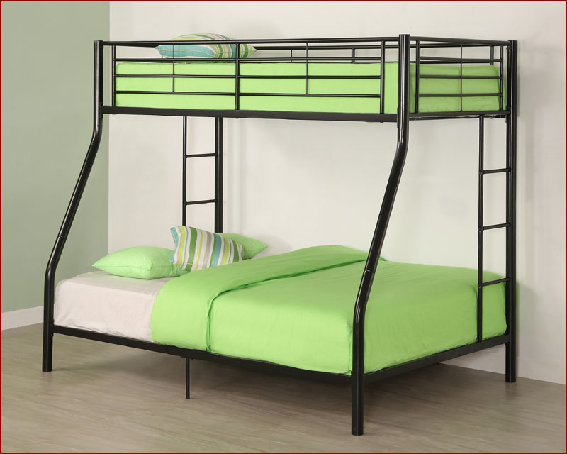 Walker Edison Twin over Double Metal Bunk Bed WEBTODBL/WT