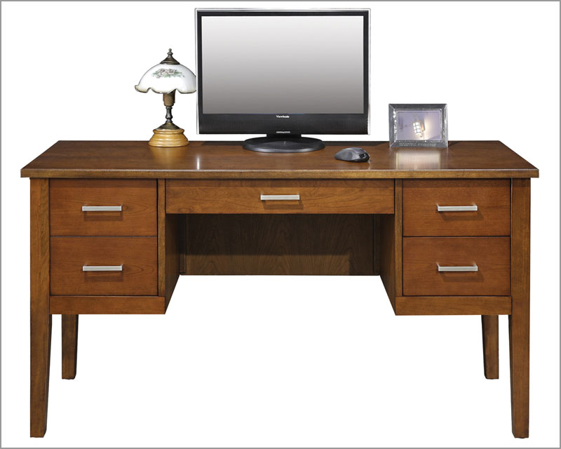 Winners Only 54" Office Desk Koncept in Brown Cherry WOGK154F