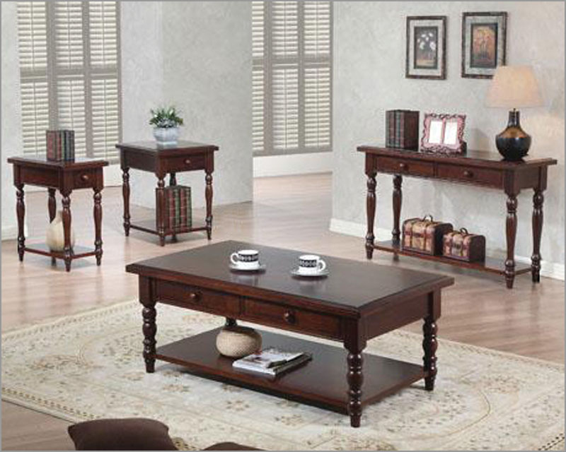Winners Only Coffee Table Set Quails Run in Cherry WOAQ100CCSET
