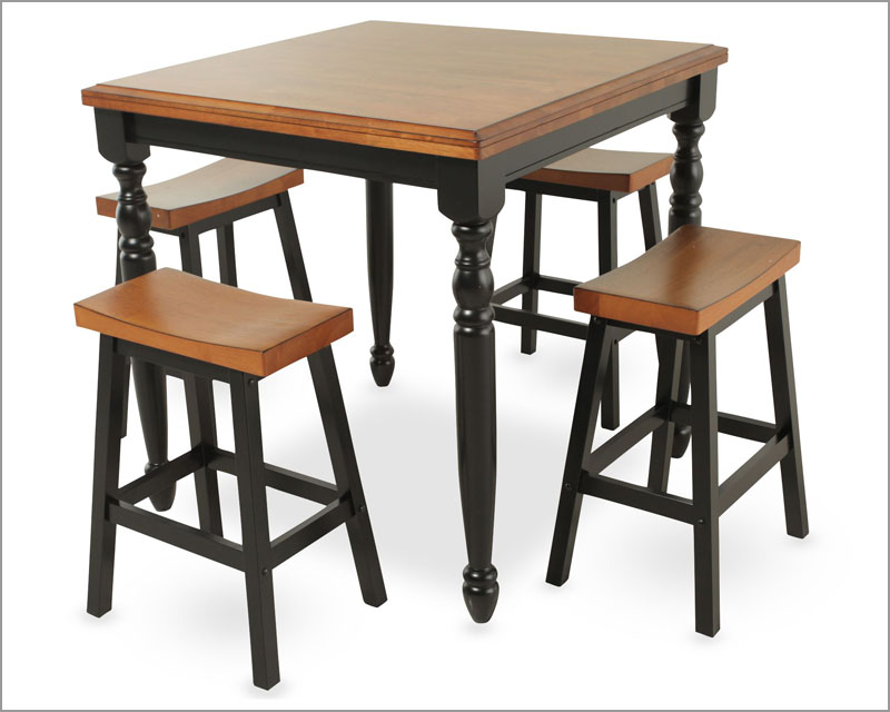Winners Only Counter Height Dining Set in Almond/Ebony WODQT13636AEs