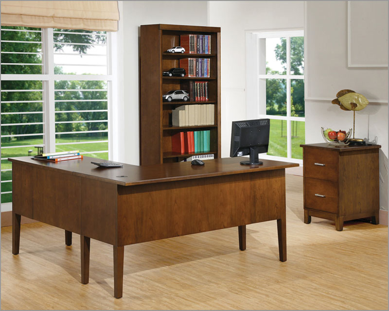 Winners Only Home Office Set Koncept in Brown Cherry WOGK162SET