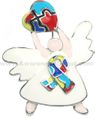 Autism Angel Heart Brooch