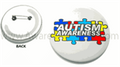 Autism Awareness Badge Button Small 1"