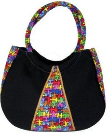 Autism Awareness Handmade Purse Model - 215