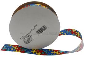 Autism Awareness Jigsaw Ribbon