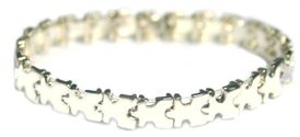 Autism Awareness Puzzle Piece Stretch Bracelet