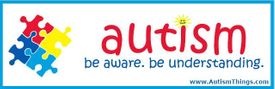 Autism be Aware be Understanding Bumper Sticker