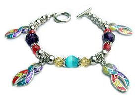 Autism Beaded Charm Bracelet