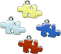 Autism Pewter Puzzle Charms