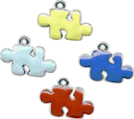Autism Pewter Puzzle Charms