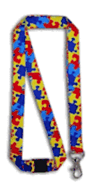 Autism Puzzle Piece Lanyard