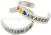 Autism Silver Cuff Bracelet 02
