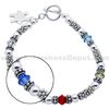 Autism Sterling Silver and Swarovski Crystal Bracelet