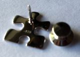Autism Sterling Silver Puzzle Pin  