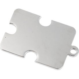 Autism Symmetrical Puzzle Piece Pendant Silver Plated