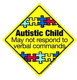 Autistic Child Emergency Decal