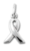 Awareness Sterling Silver Mini Ribbon Charm