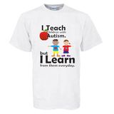 I Teach Children With Autism T-shirt (White)