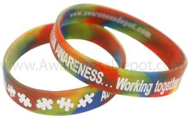 SALE!! Autism Awareness Rainbow Bracelets Adult Size