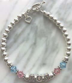 Swarovski "Mom" Bracelet