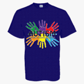 Youth Blue Autism Awareness Shirt-"Support, Educatate, Advocate"