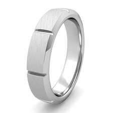 Brick Square Wedding Band