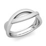 Customized Infinity Wedding Band Ring in Gold or Platinum