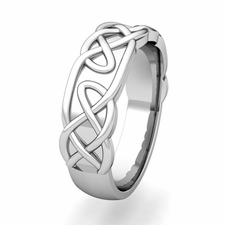 Celtic Lovers Knot Wedding Band