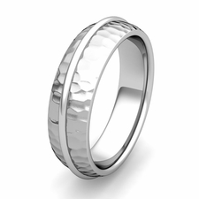 Customized Circle Wedding Band Ring for Men or Women in Gold or Platinum