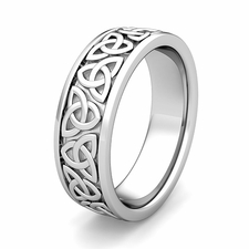 Customize Classic Celtic Wedding Ring for Men and Women in Gold and Platinum