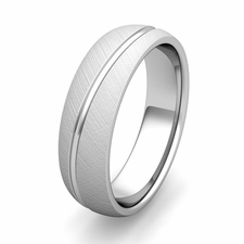 Customized Wave Comfort Fit Wedding Band Ring in Gold or Platinum