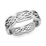 Customize Celtic Knot Wedding Ring for Men and Women in Gold and Platinum