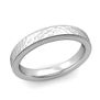 Milgrain Flat Comfort Fit Wedding Band