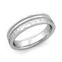 Customized Double Milgrain Wedding Band Ring for Men and Women