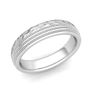 Customized Milgrain Dome Wedding Band Ring for Men and Women