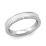 Ridged Edge Wedding Band