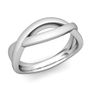 Customized Infinity Wedding Band Ring in Gold or Platinum