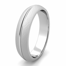 Single Rail Wedding Band