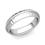 Customized Circle Wedding Band Ring for Men or Women in Gold or Platinum