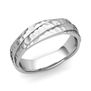 Customized Past Present Future Wedding Band Ring in Gold or Platinum