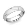 Customized Harmony Comfort Fit Wedding Band Ring in Gold or Platinum