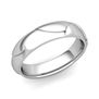 Customized Harmony Comfort Fit Wedding Band Ring in Gold or Platinum