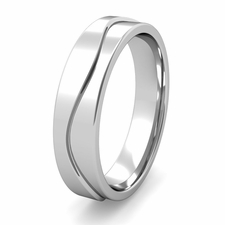 Wave Design Wedding Band