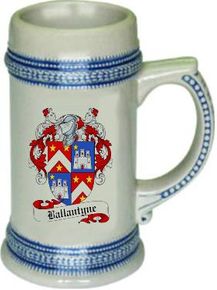 Ballantyn Coat of Arms Stein