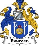 Bourdon Family Crest / Bourdon Coat of Arms JPG Download