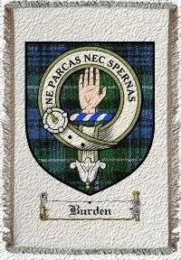 Burden Clan Badge Throw Blanket